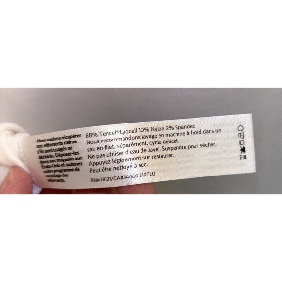 Eileen Fisher Dress XS White Tencel Ponte Dress - Picture 5 of 6